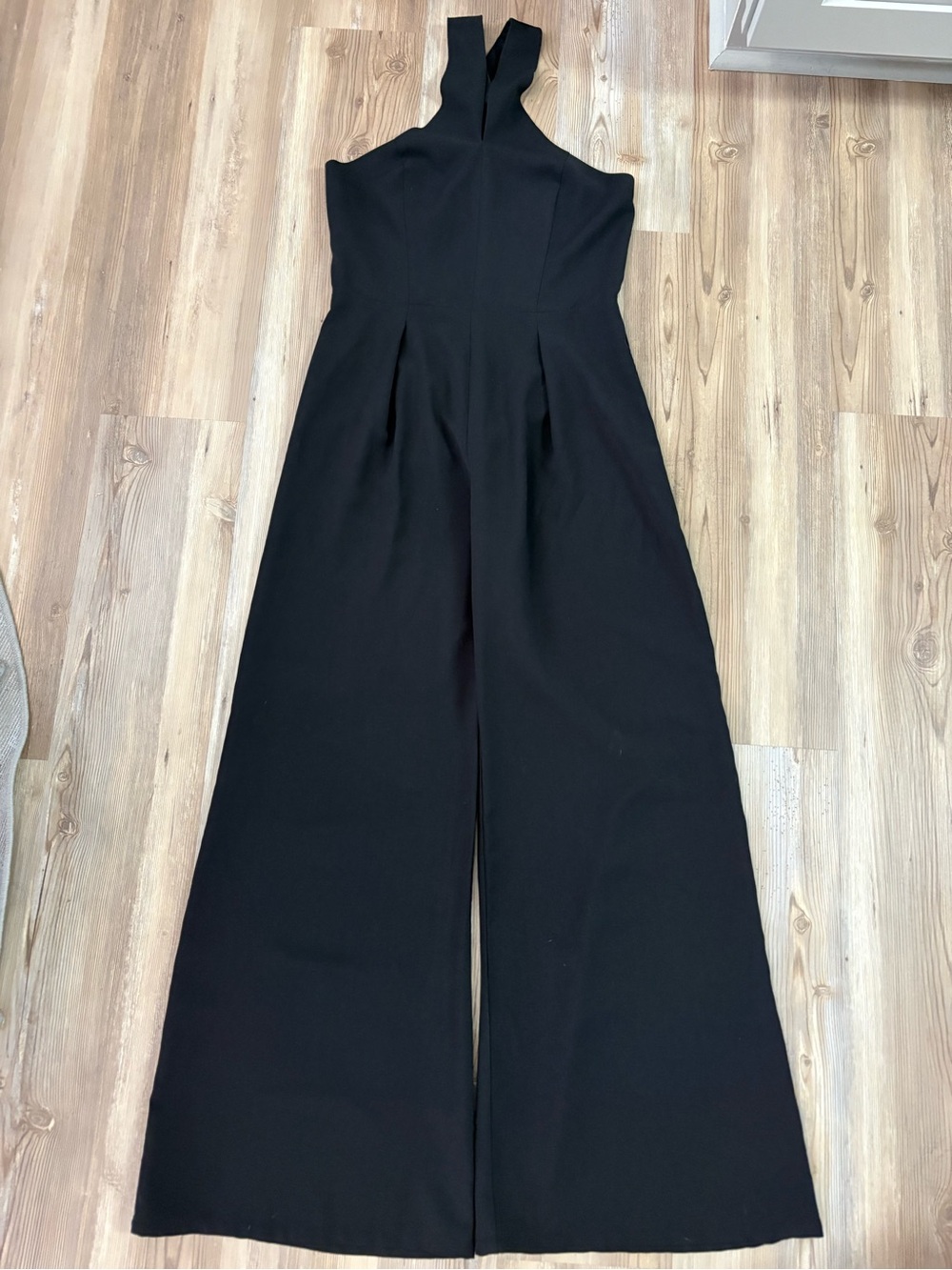 Sugar lips Black Halter Wide-Leg Jumpsuit size Medium